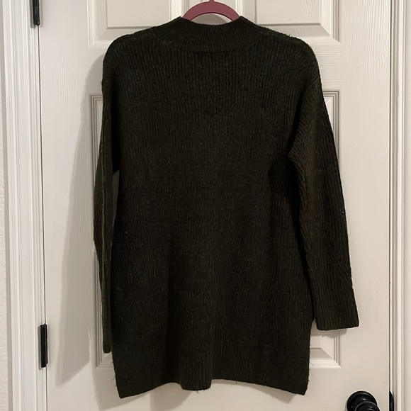 Old Navy Olive Green mock neck tunic sweater small fall casual soft comfy - Picture 6 of 7
